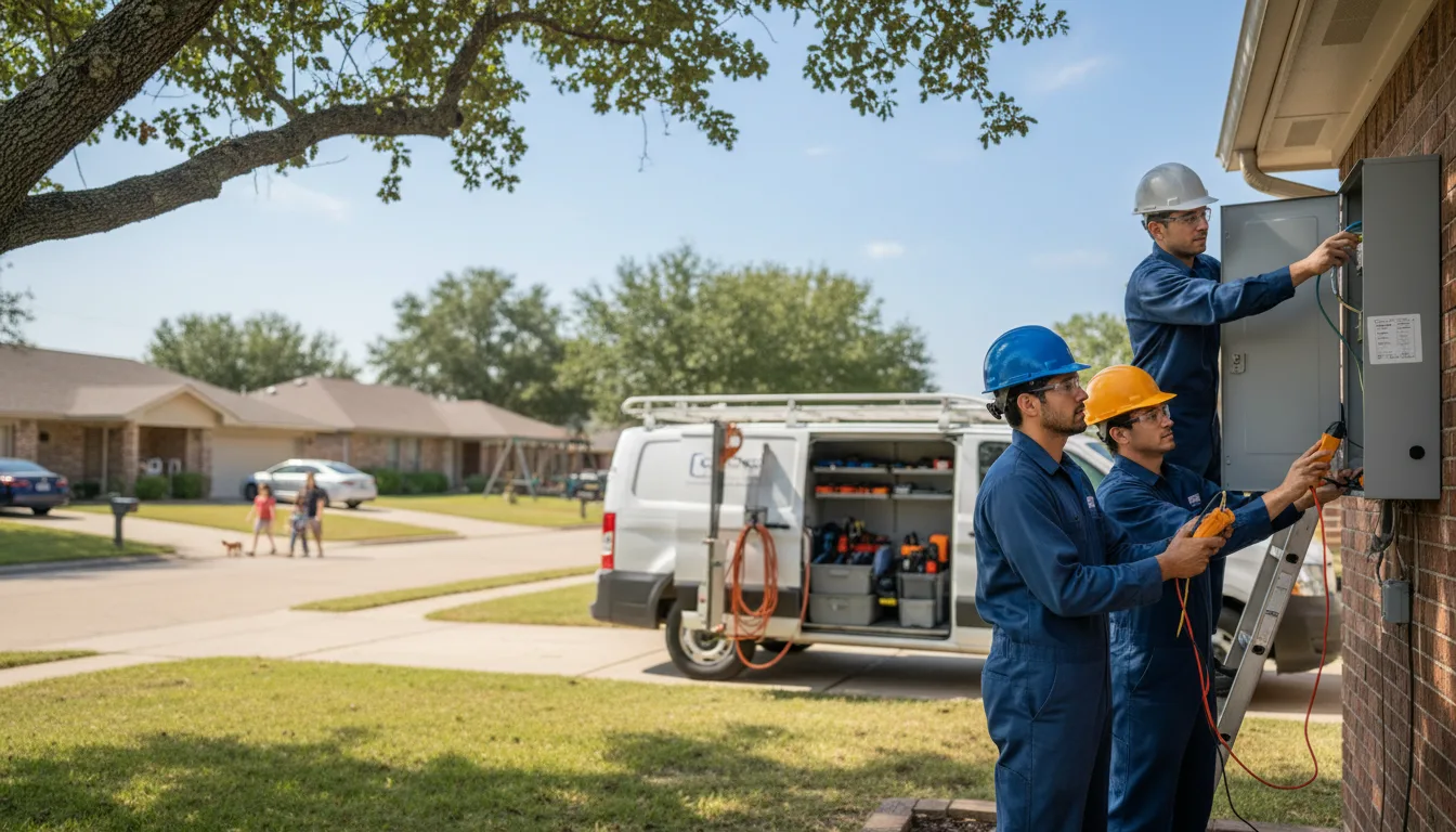 Certified electrician providing emergency electrical services in La Joya, TX